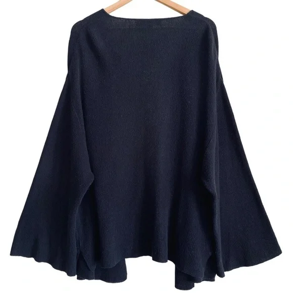 BEYOND THREADS Bohemian Lagenlook Minimalist Lightweight Open Front Cardigan L - Picture 7 of 9